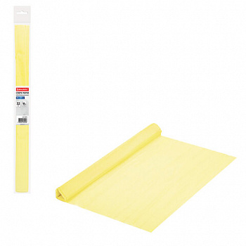 Бумага гофрированная/креповая, 32 г/м2, 50х250 см, молочная, в рулоне, BRAUBERG