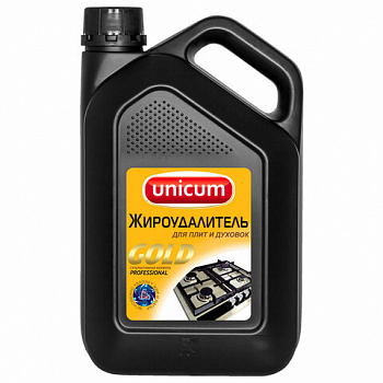 Средство для чистки плит, духовок, грилей от жира/нагара 3 л, UNICUM "Gold Professional"