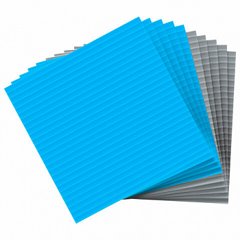 Салфетки губчатые для уборки кухни 15 х 15 см ЦЕЛЛЮЛОЗНЫЕ, КОМПЛЕКТ 10 штук, цвет: серый/голубой, LAIMA