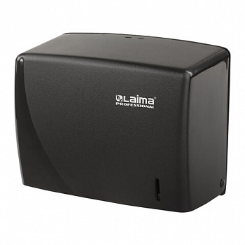 Диспенсер для полотенец LAIMA PROFESSIONAL ORIGINAL (Система H3), V-сложения, черный, ABS