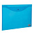Папка-конверт с кнопкой БОЛЬШОГО ФОРМАТА (305х435 мм), А3, прозрачная, синяя, 0,18 мм, BRAUBERG