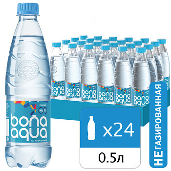 Вода негазированная питьевая BONA AQUA 0,5 л