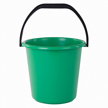 Ведро 10 л, без крышки, пластиковое, хозяйственное, УСИЛЕННОЕ, цвет ассорти, мерная шкала, LAIMA