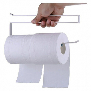 Держатель для бумажных полотенец и рулонных салфеток подвесной для шкафов и полок LAIMA HOME