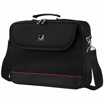 Сумка портфель BRAUBERG PROCESSOR с отделением для ноутбука 13-14", откидная крышка, "Profi", черная, 28х37х7 см