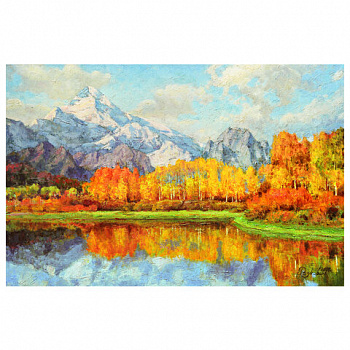 Картина стразами (алмазная мозаика) 40х50 см, ОСТРОВ СОКРОВИЩ "Звенящая тишина", без подрамника