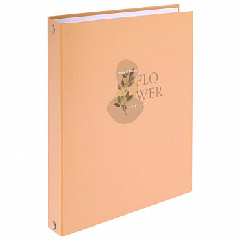 Тетрадь на кольцах А5 165х215 мм, 120 листов, твердый картон, клетка, BRAUBERG, "Pastel Flower"