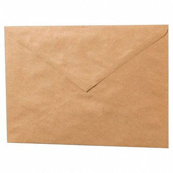 Конверты С5 (162х229 мм) КРАФТ, клей, 90 г/м2, КОМПЛЕКТ 1000 шт., треугольный клапан