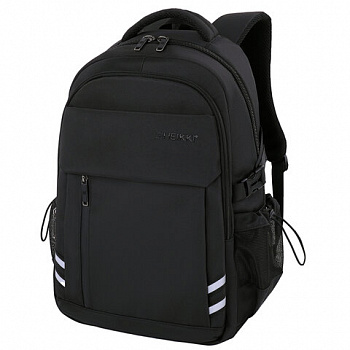 Рюкзак HEIKKI CHALLENGE (ХЕЙКИ) универсальный, 2 отделения, отделение для ноутбука, черный, 47х32х17 см