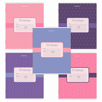 Тетрадь 18 л. BRAUBERG, клетка, обложка картон, CUTE PATTERN