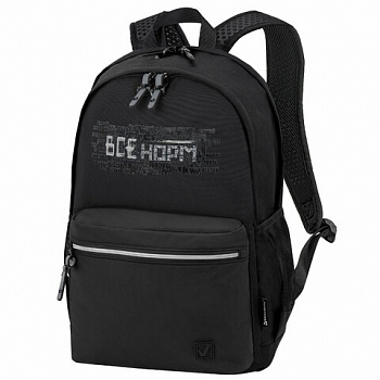 Рюкзак BRAUBERG FASHION CITY универсальный, 2 отделения, "Norm", черный, 46х31х15 см