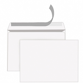 Конверты С4 (229х324мм), отрывная лента, 80г/м2, КОМПЛЕКТ 250шт, внутренняя запечатка, STAFF