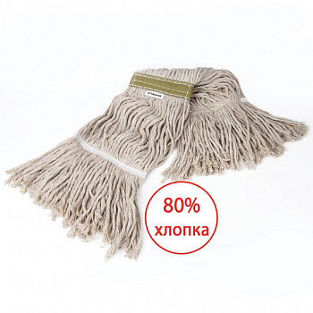 Насадка МОП Кентукки для швабры, хлопок/полиэстер, длина ворса 37 см, вес 400 г, LAIMA PROFESSIONAL