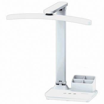 Настольная лампа светильник беспроводная SONNEN PT-401, органайзер, USB, LED, 5 Вт, 3 режима