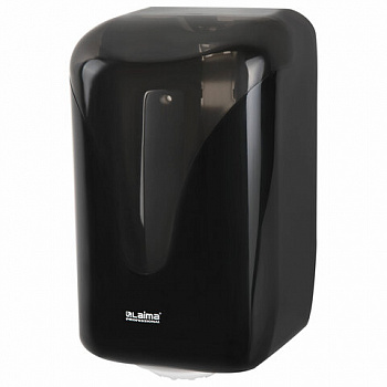 Диспенсер для полотенец с центральной вытяжкой EXTRA LAIMA PROFESSIONAL, (M1/M2), черный, ABS-пластик, 609477