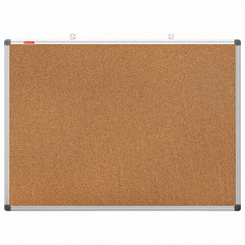 Доска пробковая для объявлений 90х120 см, алюминиевая рамка, BRAUBERG Extra