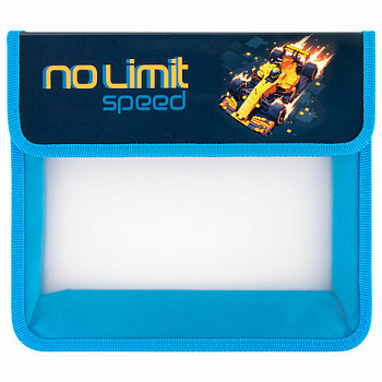 Папка для тетрадей ЮНЛАНДИЯ А5, пластик, 2 отделения, клапан на липучке, "No limit"