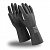 Перчатки неопреновые MANIPULA ХИМОПРЕН, хлопчатобумажное напыление, К80/Щ50, размер 10-10,5, XL (очень большой), черные, CG-973