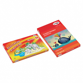 Пластилин ГАММА "Мультики", 18 цветов, 360 г, со стеком