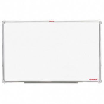Доска магнитно-маркерная 60х90 см, алюминиевая рамка, ГАРАНТИЯ 10 ЛЕТ, РОССИЯ, ОФИСМАГ