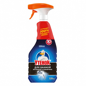 Средство для чистки сантехники 520 мл, УТЕНОК "Антиналет и ржавчина", распылитель