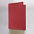 Обложка для паспорта натуральная кожа флоттер, кожаный уголок, красная, BRAUBERG
