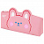 Пенал ЮНЛАНДИЯ ЮНИОР, 1 отделение, искусственная кожа, "Pink bear", 20х9х7 см