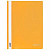 Скоросшиватель пластиковый BRAUBERG, А4, 130/180 мкм, желтый