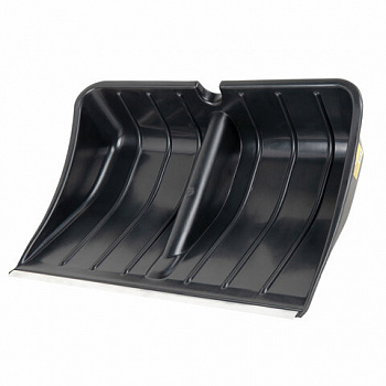 Лопата снеговая 54х37 см БЕЗ ЧЕРЕНКА "БОГАТЫРЬ" СУПЕРПРОЧНАЯ, БОЛЬШАЯ, алюминиевая планка, ГРАНДМАСТЕР