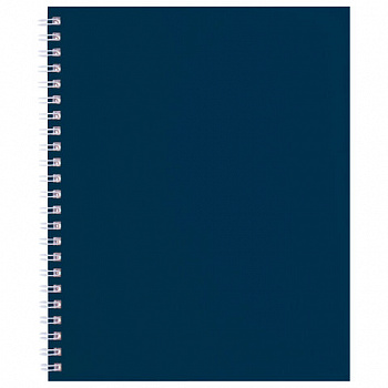 Тетрадь А5 96л. HATBER гребень, клетка, Soft-touch ламинация, SoloMatte_Сапфир, 09287, 96Т5лВ1гр