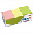 Блоки самоклеящиеся (стикеры) HOPAX, комплект 12 шт., 38х51 мм, 12х100 л., 3 цвета, неон