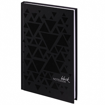 Блокнот А5 134х206 мм, 80 л., твердый, клетка, выборочный лак, STAFF, "Triangles"