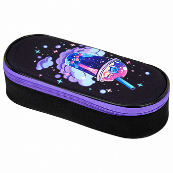 Пенал-футляр BRAUBERG, 1 отделение, органайзер, полиэстер, 22x9х5 см, "Spaceshake"