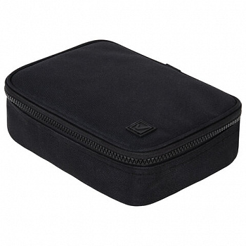 Пенал-органайзер BRAUBERG БОЛЬШОЙ, 1 отделение,1 откидная планка, ткань, 21x15x6 см, Black