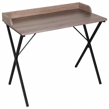 Стол на металлокаркасе BRABIX "LOFT CD-008", 900х500х780 мм, цвет морёный дуб