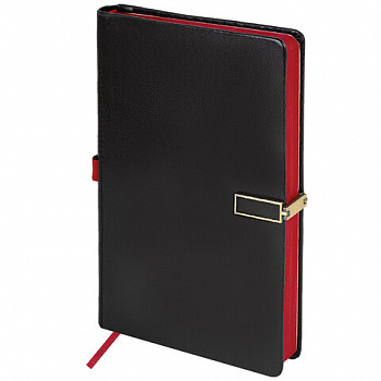 Скетчбук, слоновая кость 140 г/м2 130х210 мм, 80 л., КОЖЗАМ, застежка металл, BRAUBERG ART CLASSIC, "Inspiration", под кожу, черный