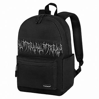 Рюкзак HEIKKI ENERGETIC Mood (ХЕЙКИ) универсальный, эргономичный, "Drainer style", черный, 43х30х16см,272535