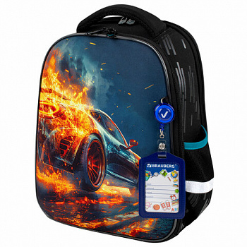 Ранец BRAUBERG FIT, 2 отделения, Speed increase, 38х27х14 см