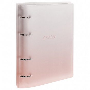 Тетрадь на кольцах А5 175х220 мм, 120 л., пластик, с разделителями, BRAUBERG, Красный