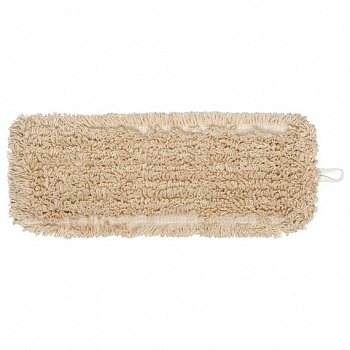 Насадка МОП плоская 60 см для швабры-рамки, карманы, нашивной хлопок, LAIMA EXPERT