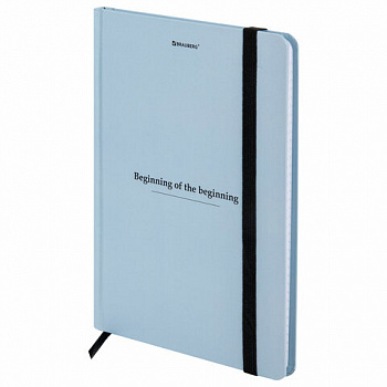 Блокнот с резинкой в клетку 96 л., А5 145х203 мм, твердая обложка, BRAUBERG, "Vintage"