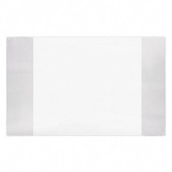 Обложка ПВХ для тетрадей и дневников, ПЛОТНАЯ, 100 мкм, 210х350 мм, прозрачная, ПИФАГОР