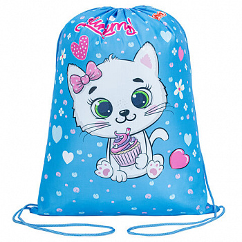 Мешок для обуви ПИФАГОР, 1 отделение, 42х34 см, "Yummy cupcake"