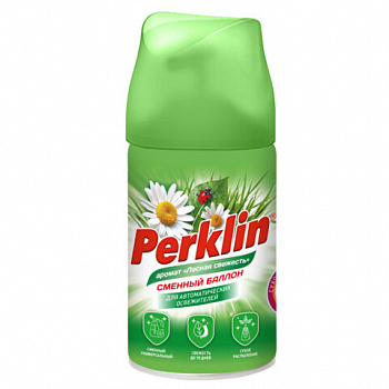 Сменный баллон 250мл PERKLIN "Лесная свежесть", для автоматических освежителей, универсальный