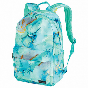 Рюкзак HEIKKI DREAM (ХЕЙКИ) универсальный, с карманом для ноутбука, эргономичный, "Mint marble", 42х26х14 см