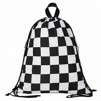 Мешок для обуви BRAUBERG большой удобный с ручкой, 51х41 см, "Black and White"