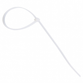 Хомуты (стяжки), нейлоновые, 3,6 мм х 300 мм, комплект 100 шт., белые, европодвес, 57-0300