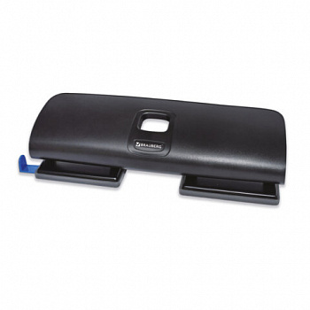 Дырокол усиленный на 2-4 отверстия BRAUBERG "EXTRA", до 25 листов, черно-синий