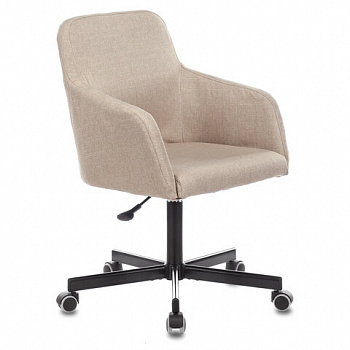 Кресло CH-380M, пятилучие металлическое, ткань, бежевое