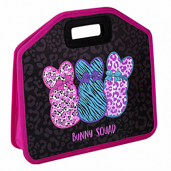 Папка-сумка ЮНЛАНДИЯ, 1 отделение, фетровые ручки, 34х30х11 см, Bunny squad